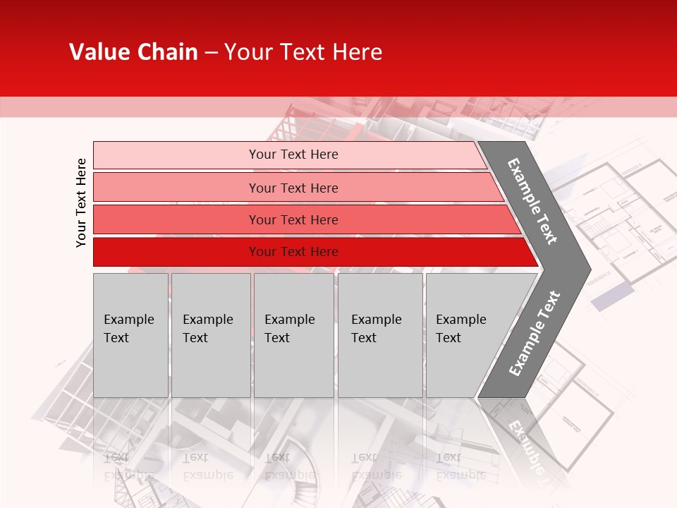 Facade Home Red PowerPoint Template