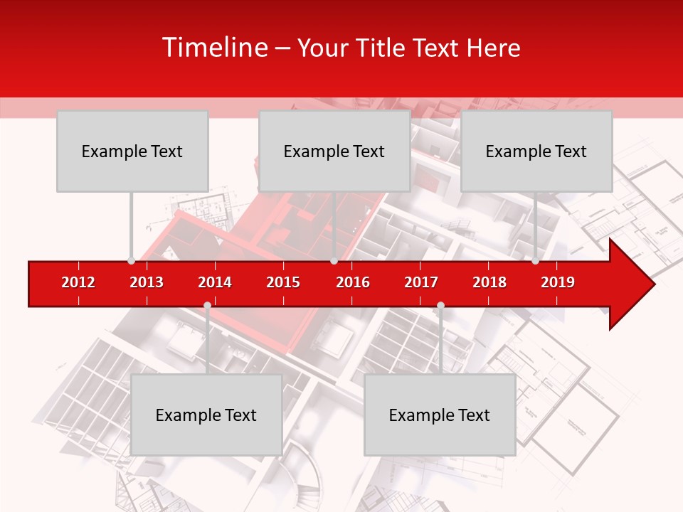 Facade Home Red PowerPoint Template
