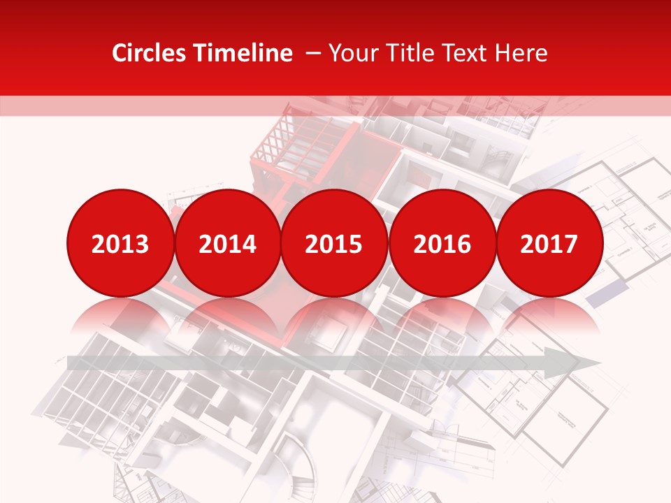 Facade Home Red PowerPoint Template