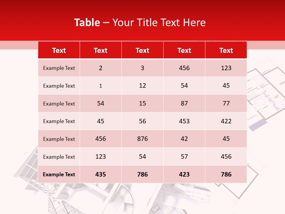 Facade Home Red PowerPoint Template