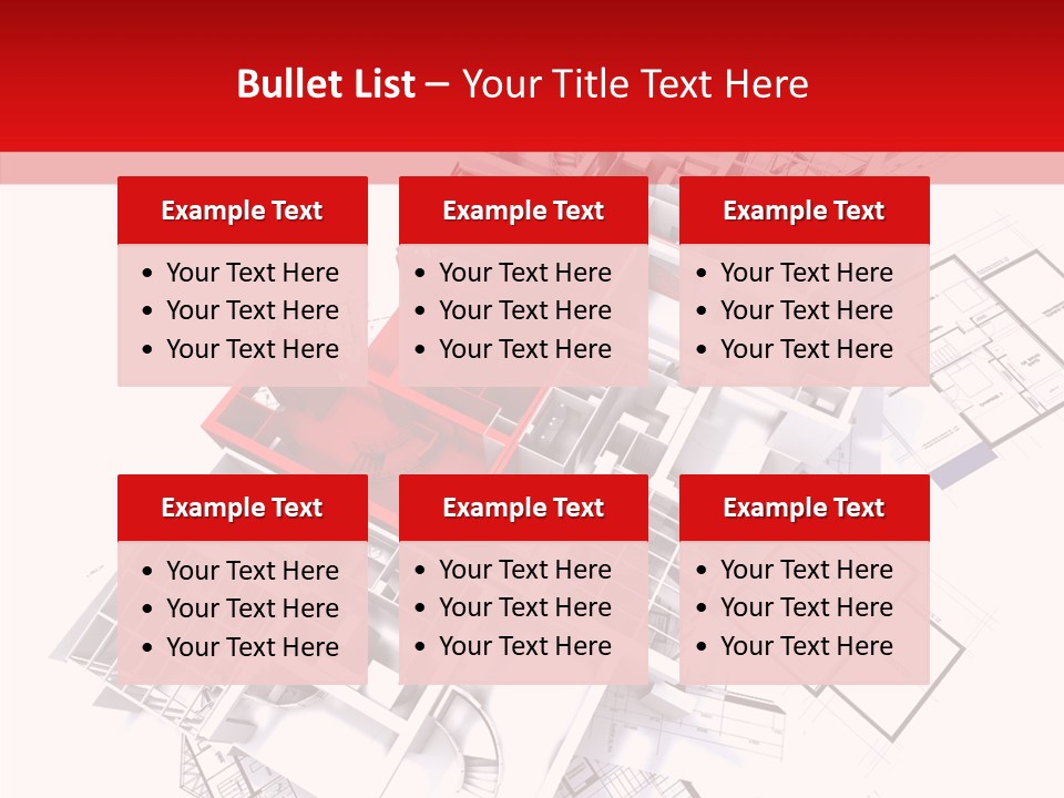 Facade Home Red PowerPoint Template