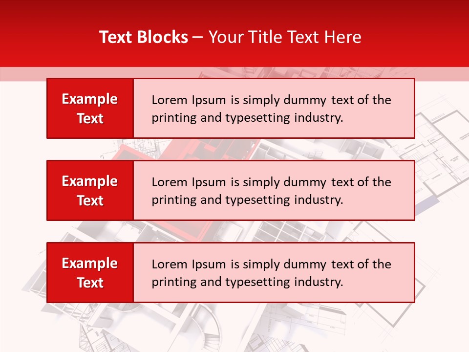 Facade Home Red PowerPoint Template