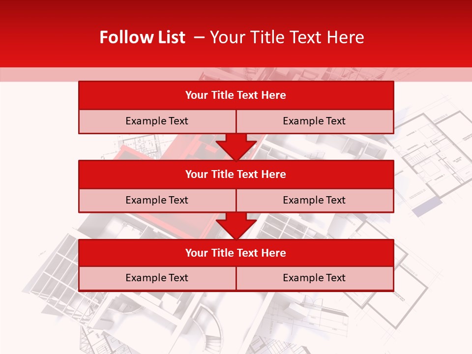 Facade Home Red PowerPoint Template