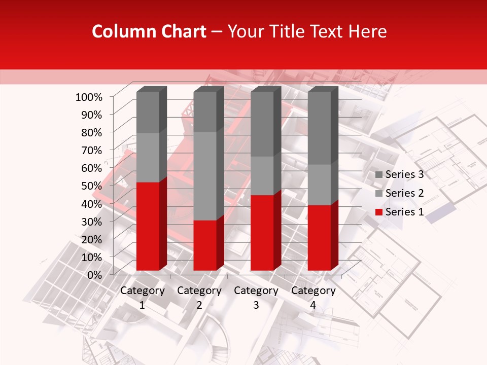 Facade Home Red PowerPoint Template