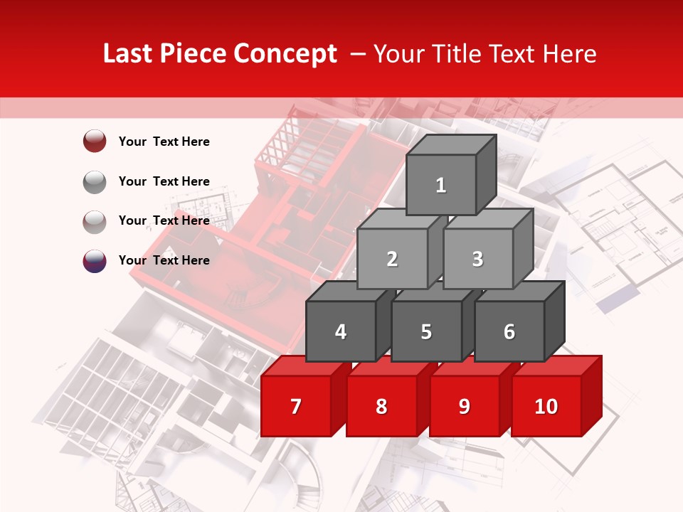 Facade Home Red PowerPoint Template