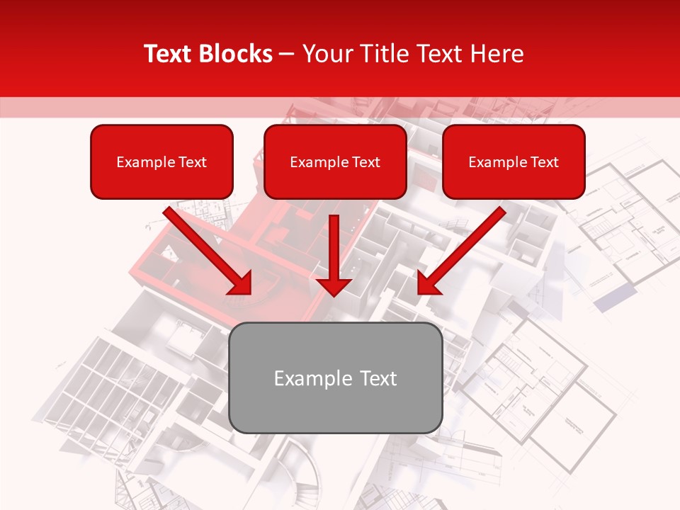 Facade Home Red PowerPoint Template