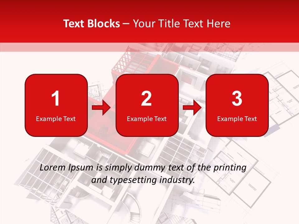 Facade Home Red PowerPoint Template