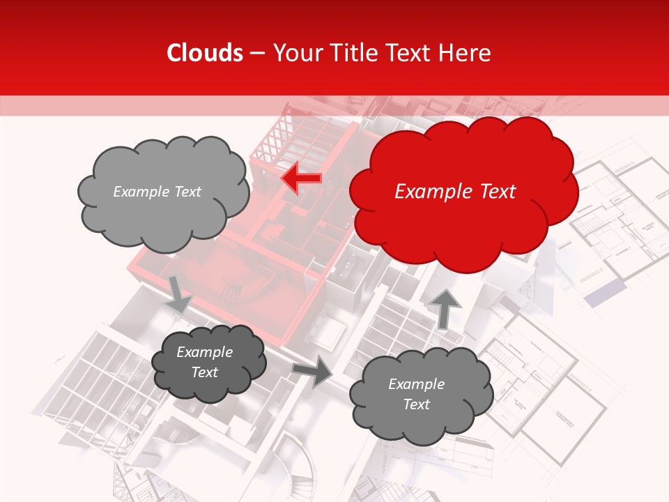 Facade Home Red PowerPoint Template