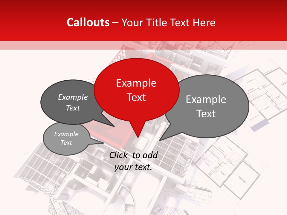 Facade Home Red PowerPoint Template