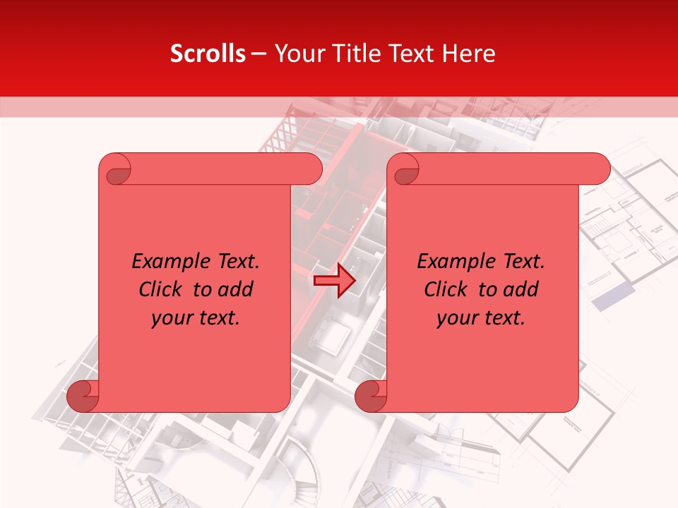 Facade Home Red PowerPoint Template