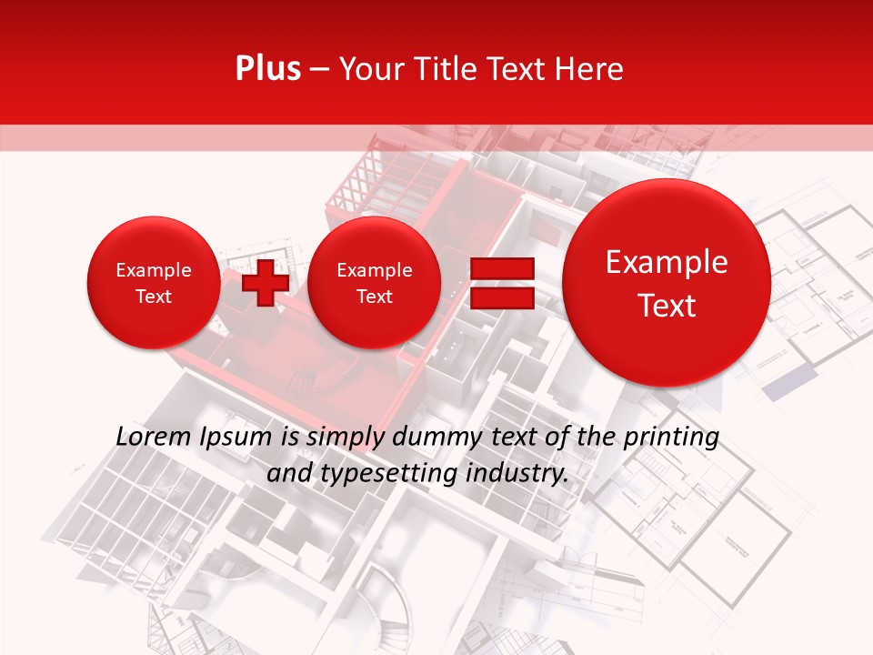 Facade Home Red PowerPoint Template