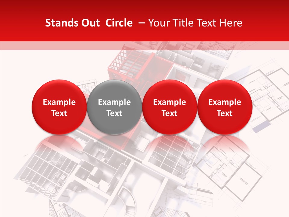 Facade Home Red PowerPoint Template