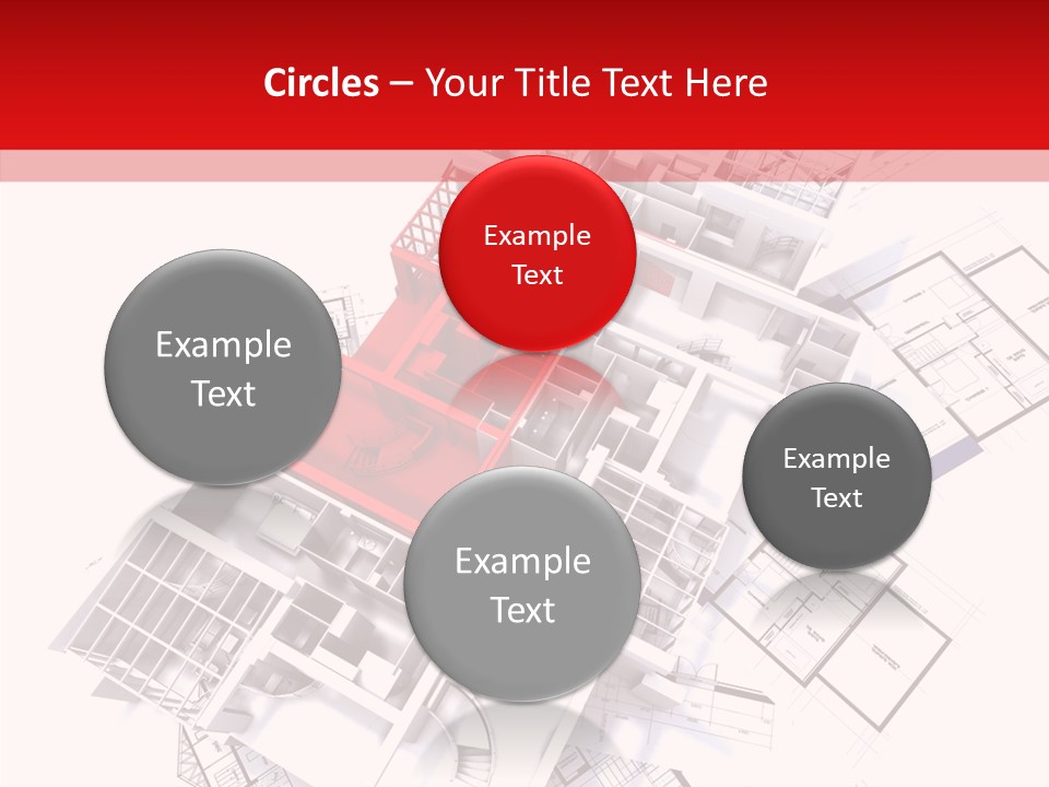 Facade Home Red PowerPoint Template