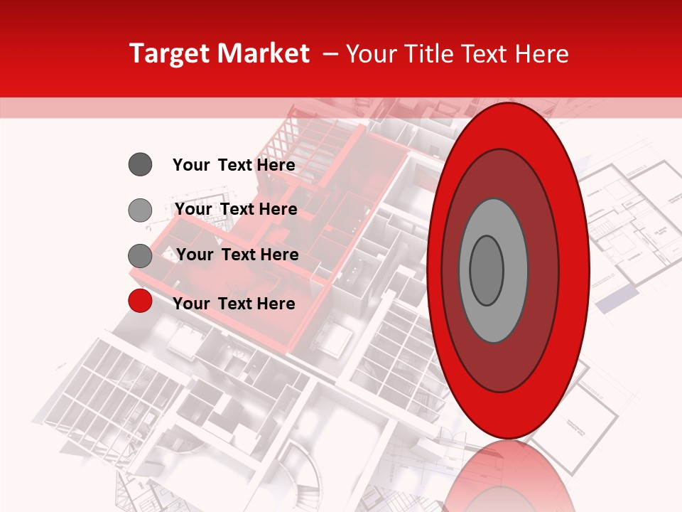 Facade Home Red PowerPoint Template