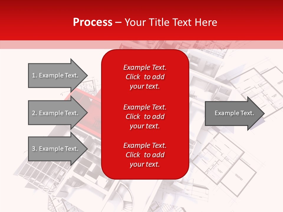 Facade Home Red PowerPoint Template
