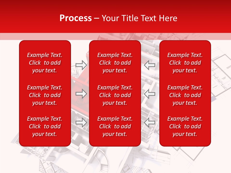 Facade Home Red PowerPoint Template