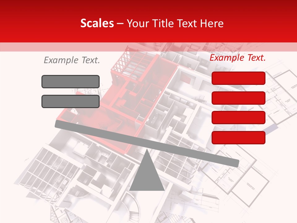 Facade Home Red PowerPoint Template