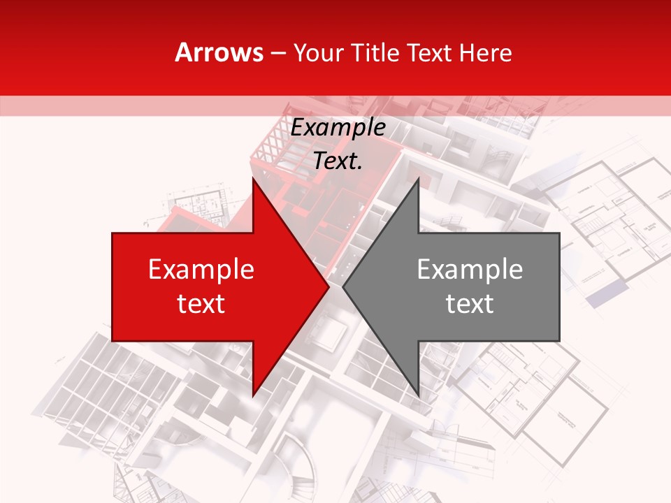 Facade Home Red PowerPoint Template