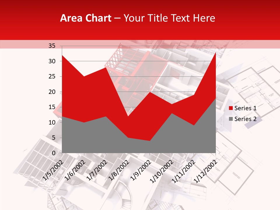 Facade Home Red PowerPoint Template