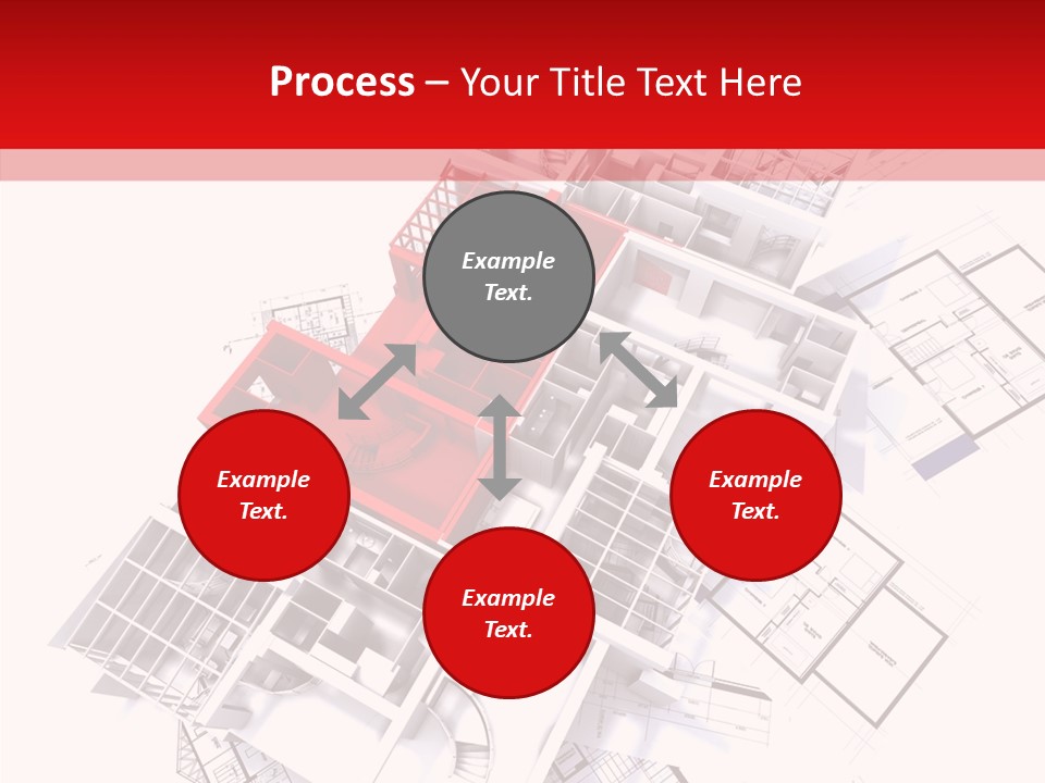 Facade Home Red PowerPoint Template