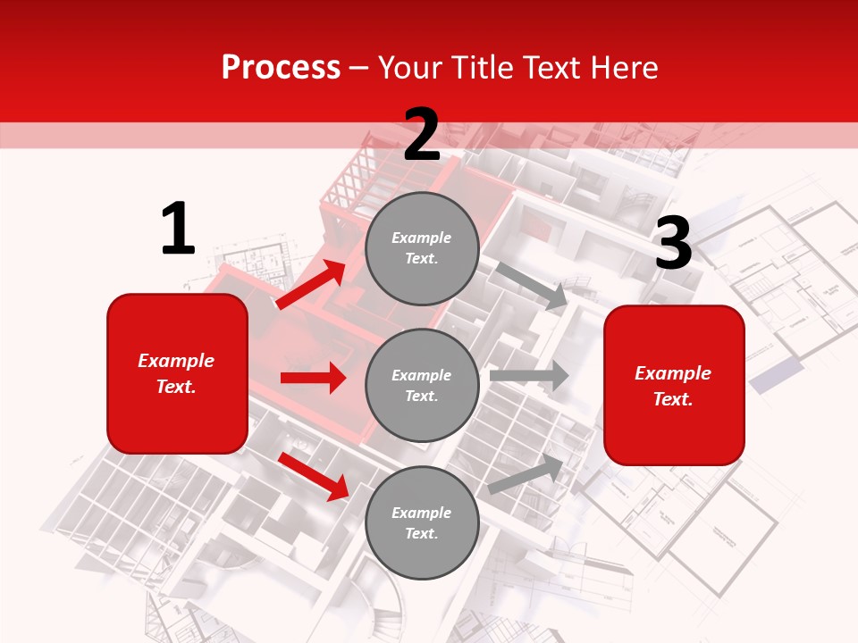 Facade Home Red PowerPoint Template