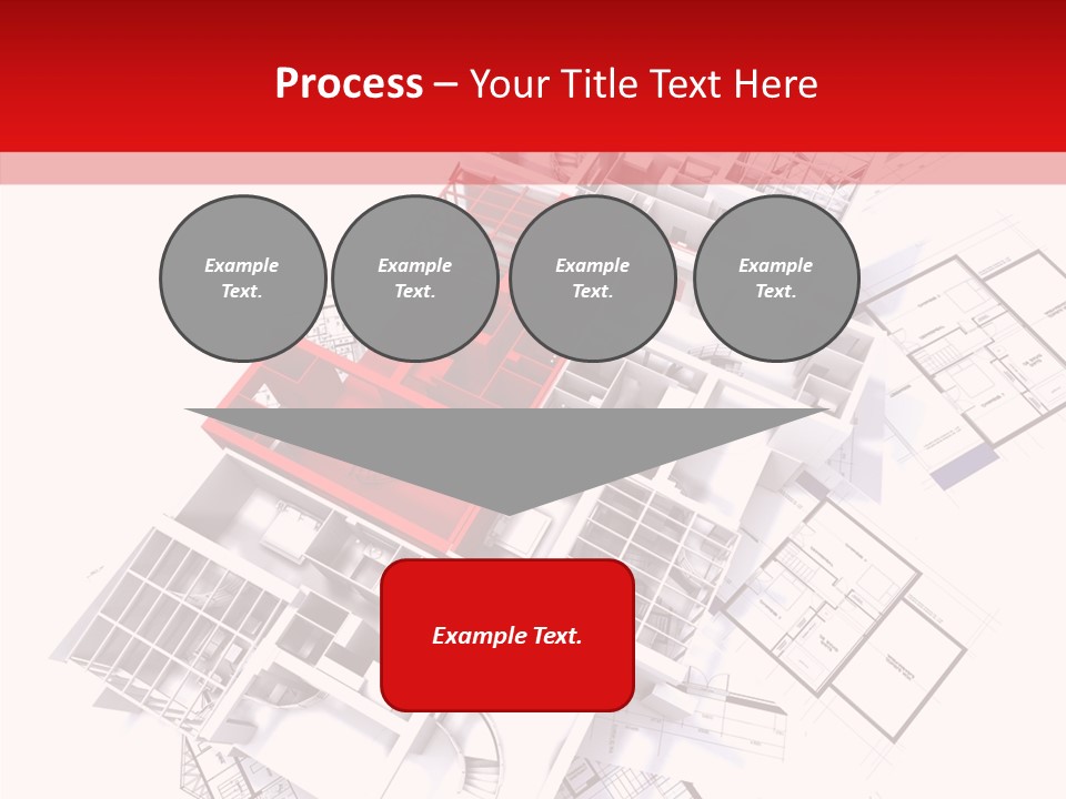 Facade Home Red PowerPoint Template