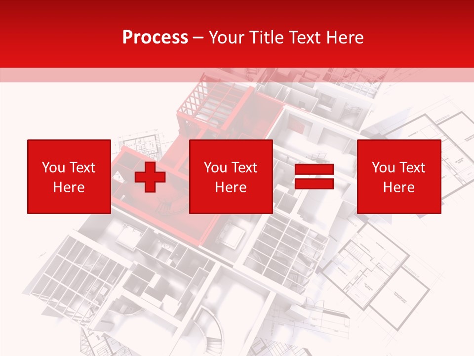 Facade Home Red PowerPoint Template