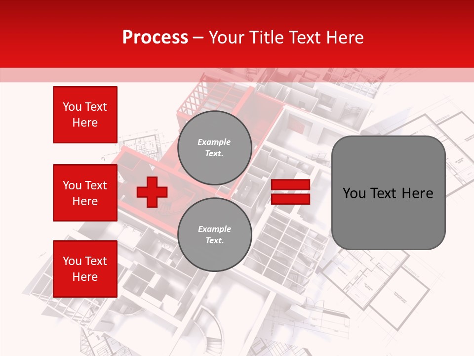 Facade Home Red PowerPoint Template