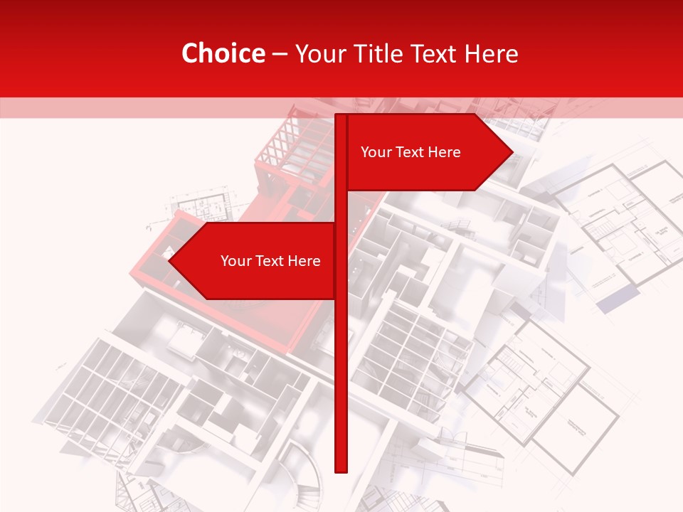 Facade Home Red PowerPoint Template