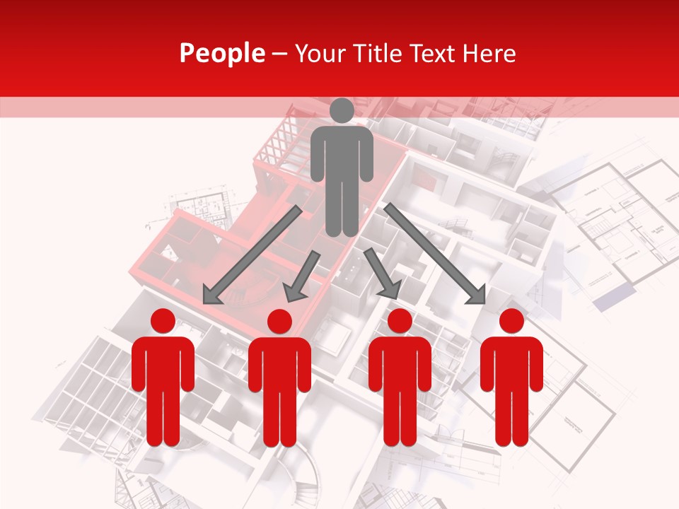 Facade Home Red PowerPoint Template