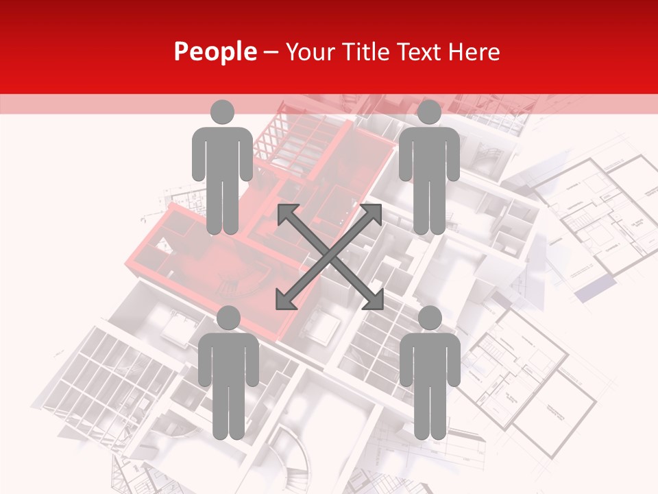 Facade Home Red PowerPoint Template