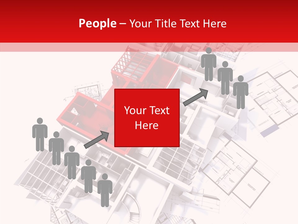 Facade Home Red PowerPoint Template