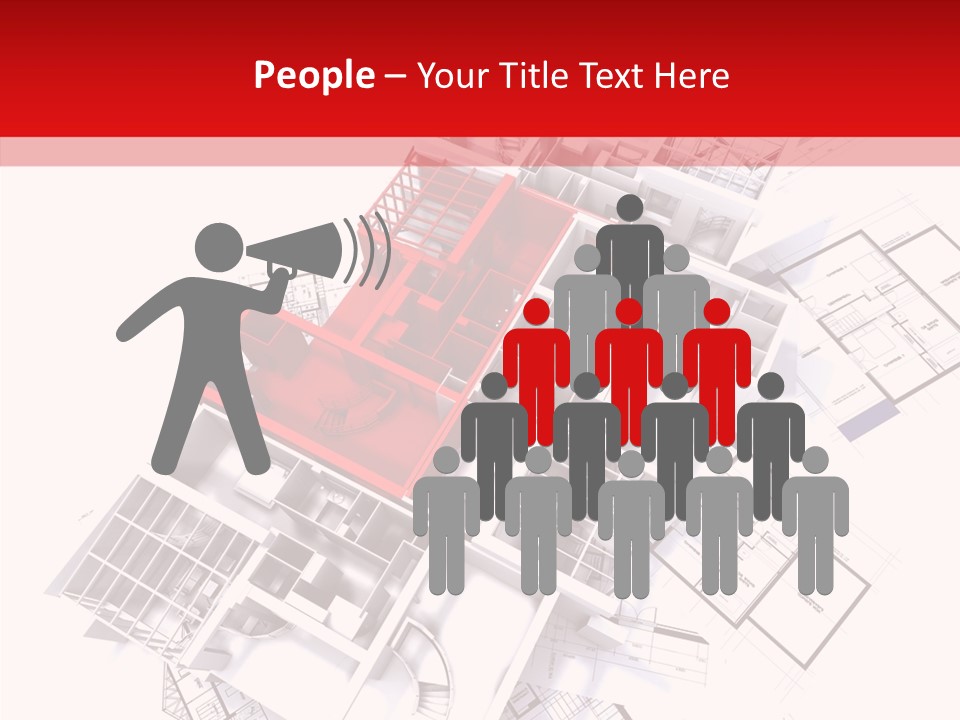 Facade Home Red PowerPoint Template