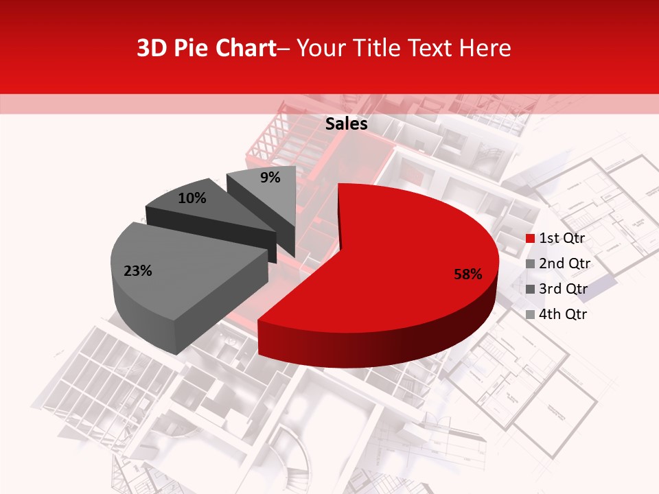 Facade Home Red PowerPoint Template