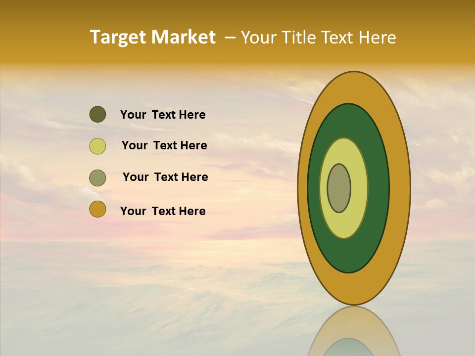 America Tourism Pool PowerPoint Template