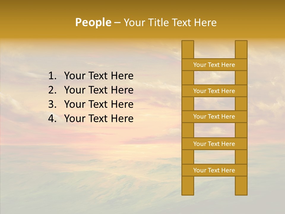 America Tourism Pool PowerPoint Template