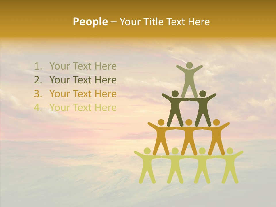 America Tourism Pool PowerPoint Template