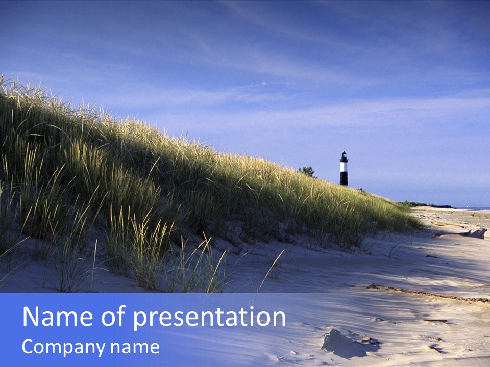 America Light Station Nature PowerPoint Template