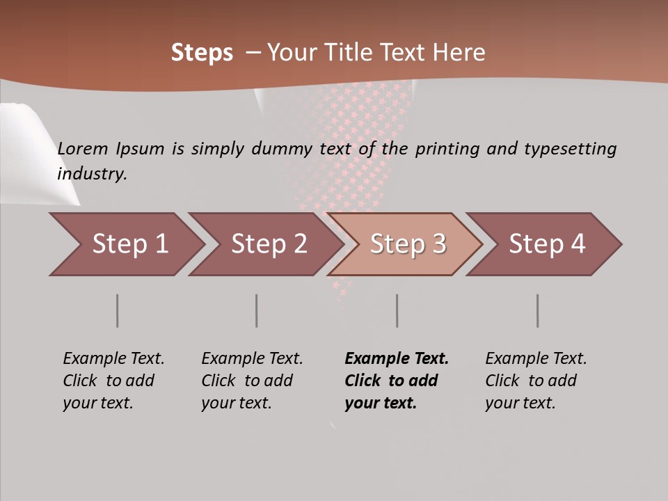 Executive Man Attire PowerPoint Template