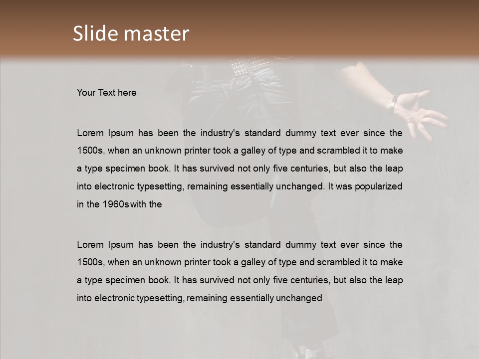 Balance Jeans Performance PowerPoint Template