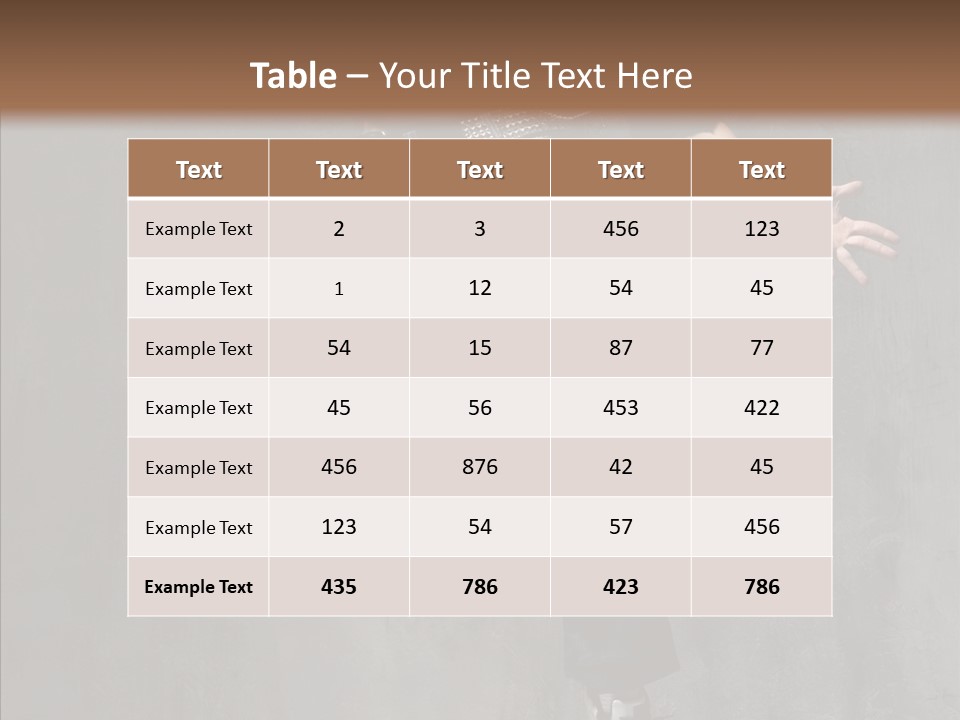 Balance Jeans Performance PowerPoint Template