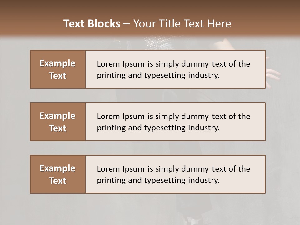 Balance Jeans Performance PowerPoint Template