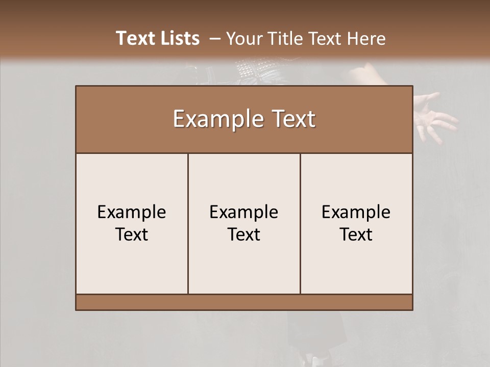 Balance Jeans Performance PowerPoint Template