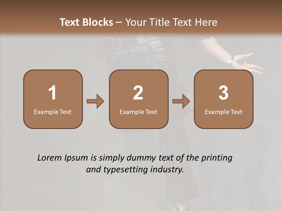 Balance Jeans Performance PowerPoint Template