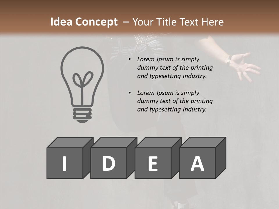 Balance Jeans Performance PowerPoint Template