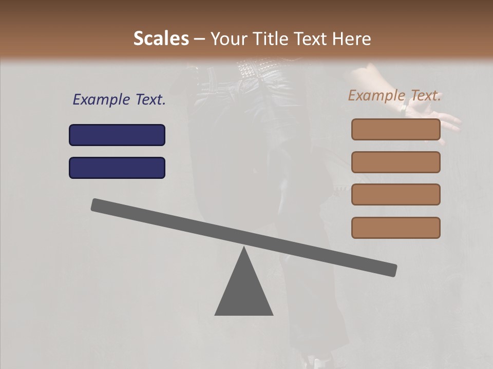 Balance Jeans Performance PowerPoint Template