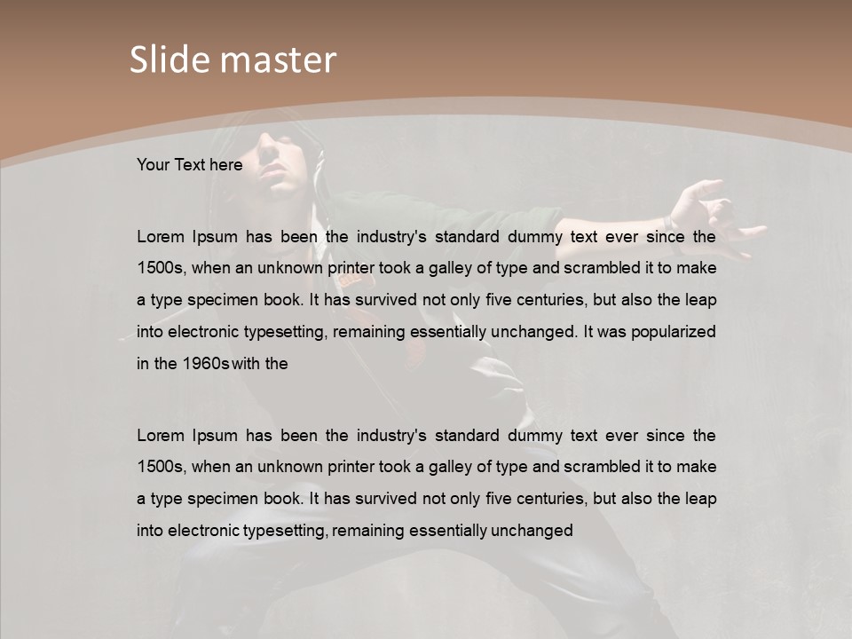 Break Dance Stand Studio PowerPoint Template