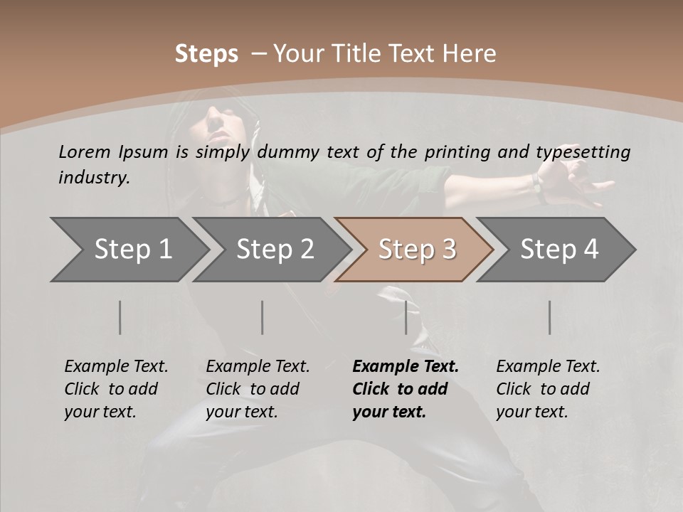 Break Dance Stand Studio PowerPoint Template
