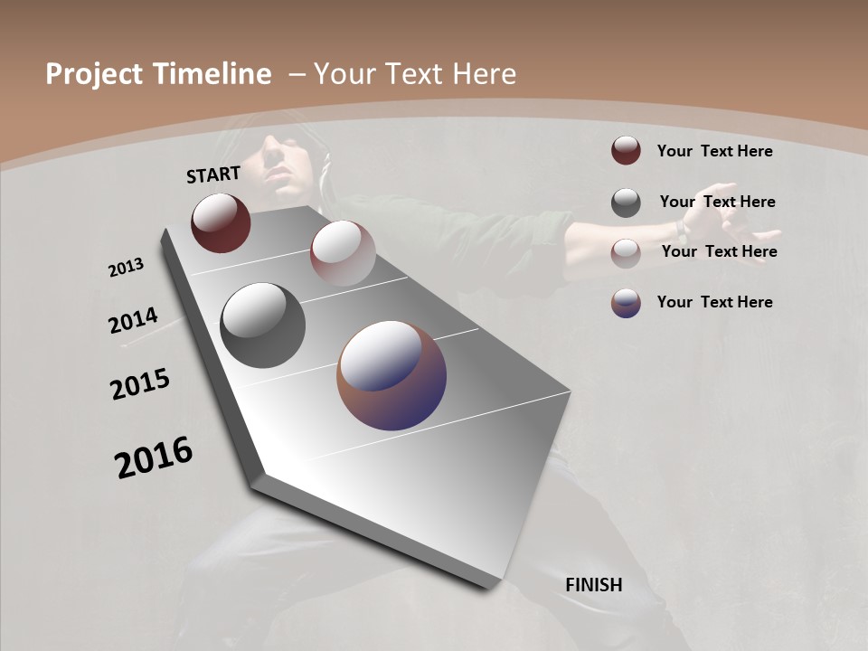 Break Dance Stand Studio PowerPoint Template