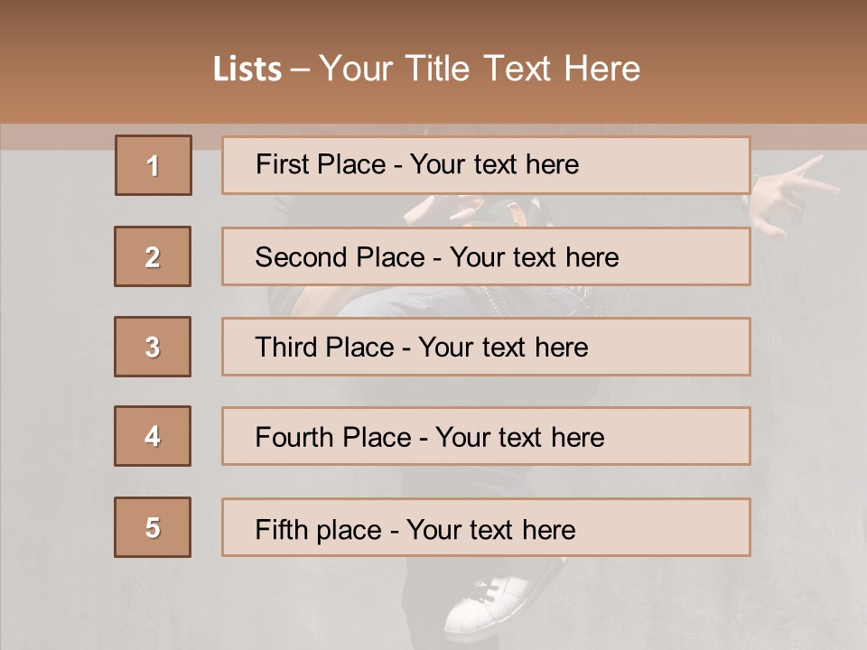 Adolescence Jumper Teenager PowerPoint Template